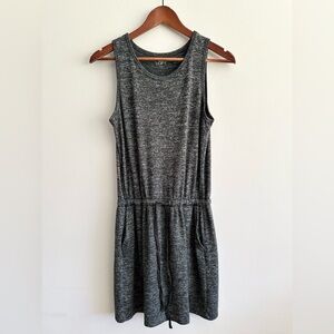 LOFT Sleeveless Casual Gray Heathered Soft Jersey Fabric Dress Size S